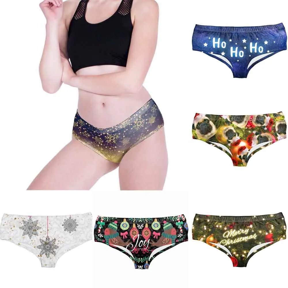New Novelty Women's Intimates Ladies Hipsters Panties Christmas Themed Underwears Panties Christmas print Hot Underwear @18 New Novelty Women's Intimates Ladies Hipsters Panties Christmas Themed Underwears Panties Christmas print Hot Underwear @18