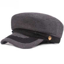 HT1966 Мужская Женская плоская армейская Кепка женская военная шляпа художника Кепка маляра Шерстяная кепка берет шляпа весна осень винтажная кепка газетчика