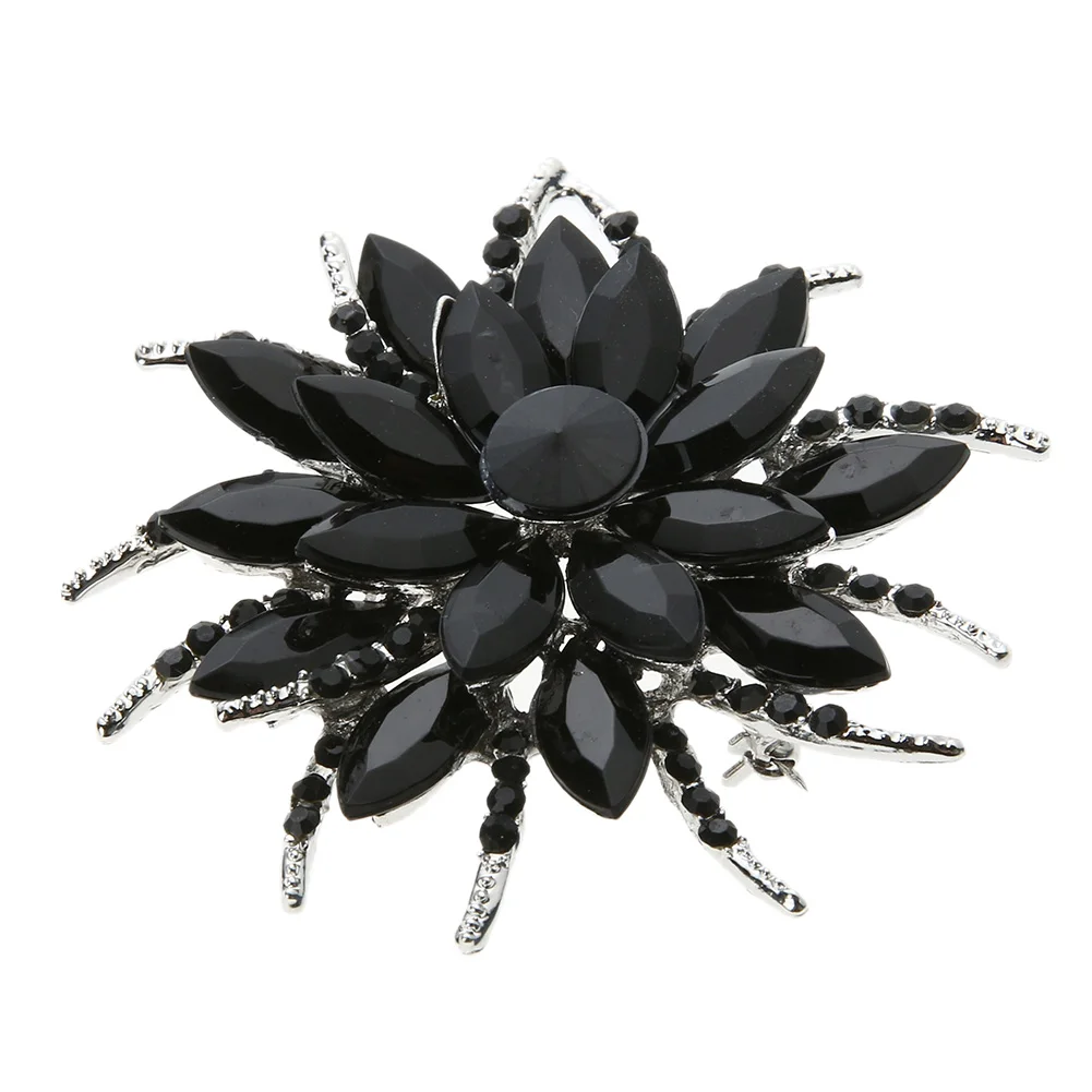 Buy Women Girl Acrylic Brooches Pin Delicate Crystal