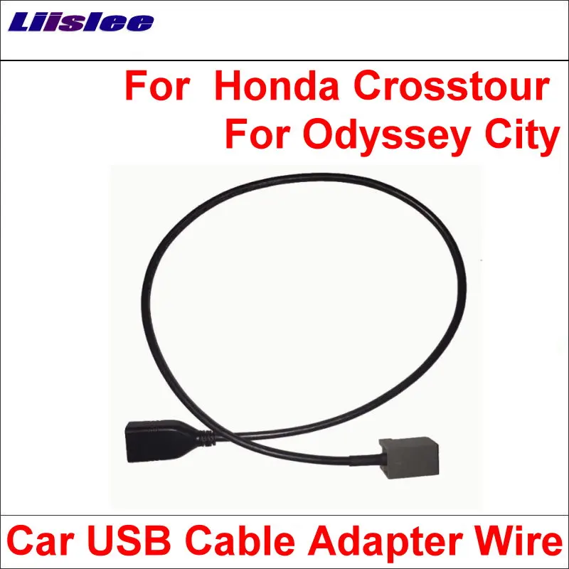 Liislee оригинальные вилки к USB разъему адаптера для Honda Crosstour Odyssey City Автомобильное CD
