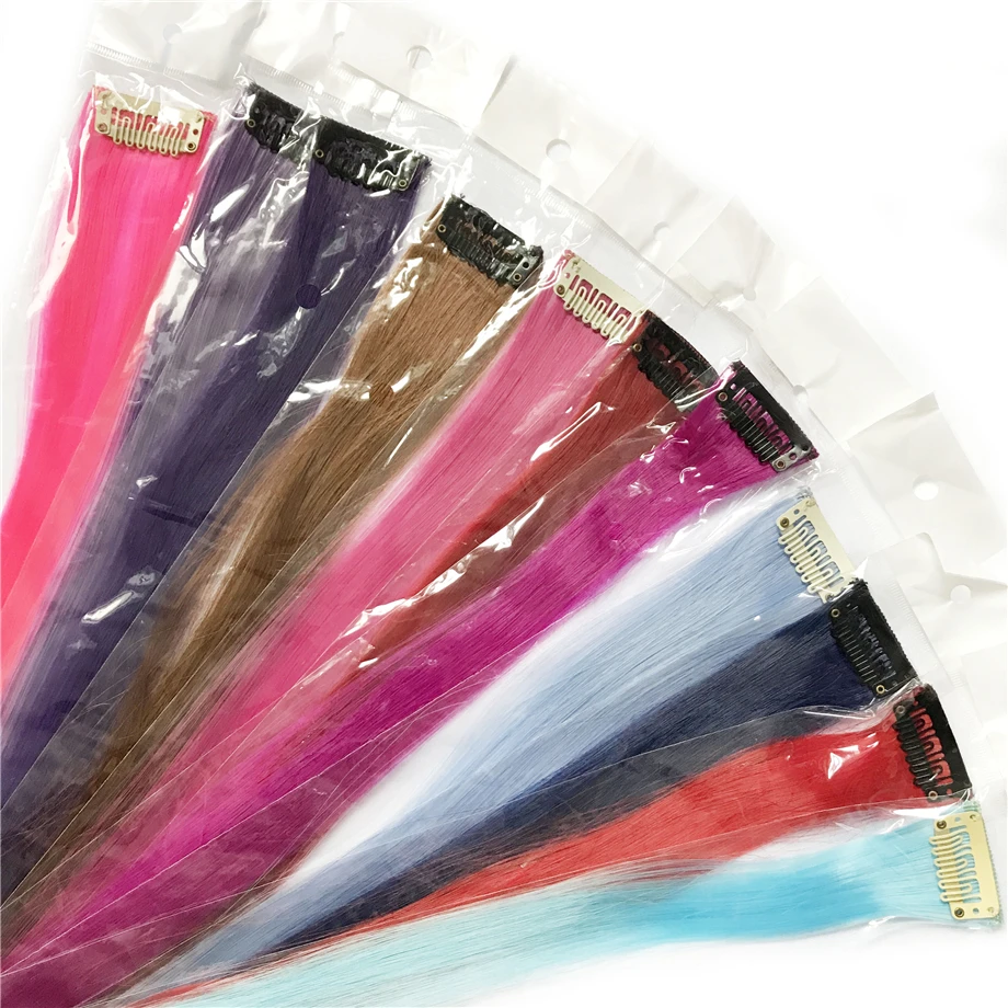 VERVES 10 pcs/lot Synthetic hair Straight Clip In Extension 18 inch on cosplay ombre braiding hair extensions VERVES 10 pcs/lot Synthetic hair Straight Clip In Extension 18 inch on cosplay ombre braiding hair extensions