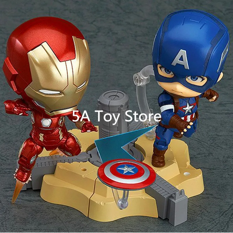 

Nendoroid Captain America Civil War Hero Edition 618 Cartoon Toy PVC Action Figure Model Toy 10cm Retial Box