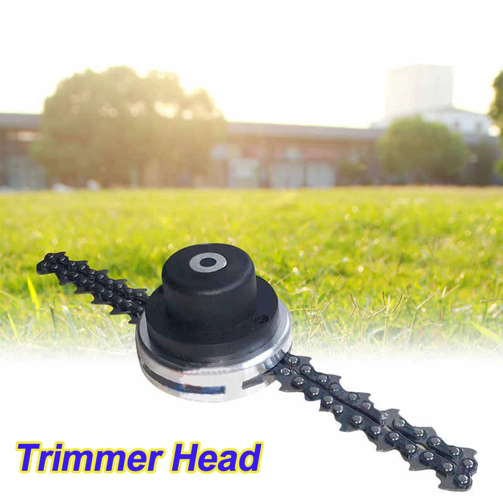 

Chain Trimmer Head for Grass Cutter Lawn Mower Garden Tool Lawn Machine Replacement Coil Chain Brushcutter Accessory