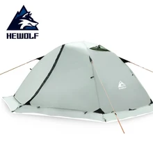 Hewolf Outdoor Four Seasons 2 person winterized winter tent Double layer Beach Tourist camping tent snow skirt Hewolf Outdoor Four Seasons 2 person winterized winter tent Double layer Beach Tourist camping tent snow skirt