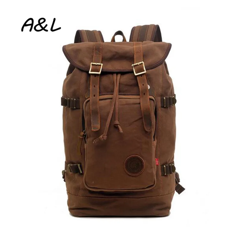 

Men Backpack British Style Retro Leisure Canvas Bag Women Large Capacity Fashion Casual Travel Camping Backpack Laptop Bag A0085