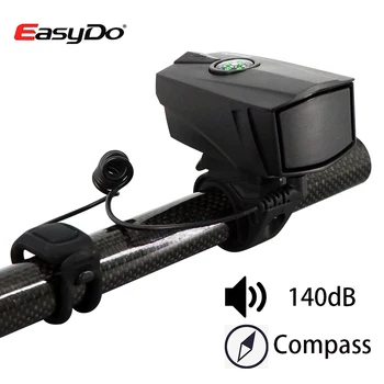 

Easydo 2 mode Bike Electric Horn with Compass IPX-4 Waterproof MTB Road Bike 140dB Electric Bell Cycling Handlebar Line control