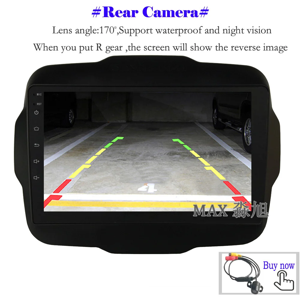 Clearance MAX Android 8.1.0 Car DVD For Jeep Renegade 2015 2016 2017 Car Radio RDS Bluetooth Call Music 4G WiFi SWC GPS Map 14