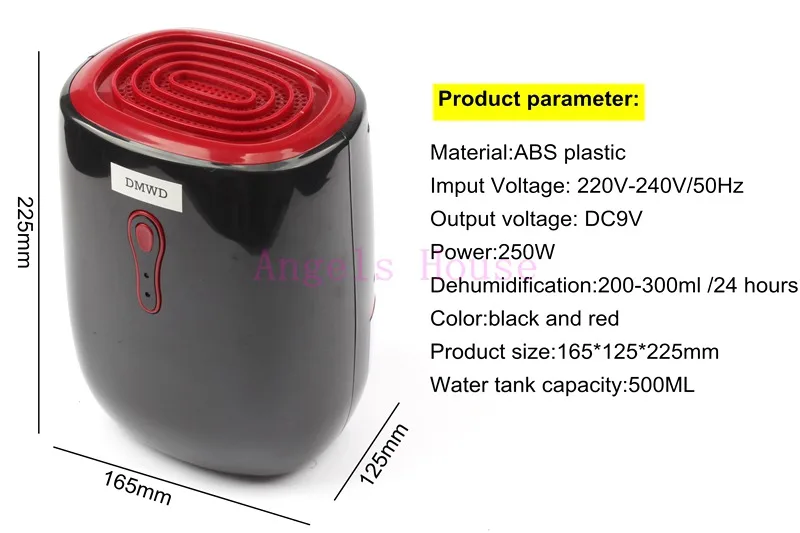 DMWD мини Осушитель бытовой бесшумный портативный модный принт краска когда вода полностью автоматическое отключение питания