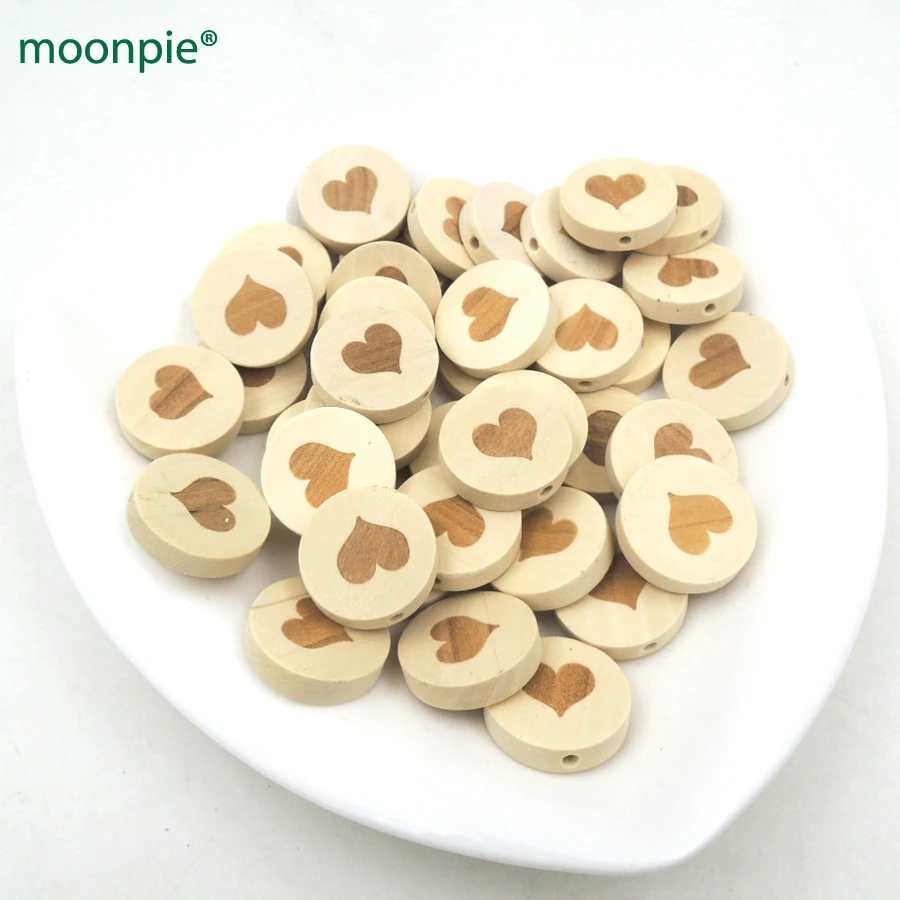 150 Pièce Ronde Forme Perles Pour À faire soi-même Bébé Dents jouet accessoires en bois