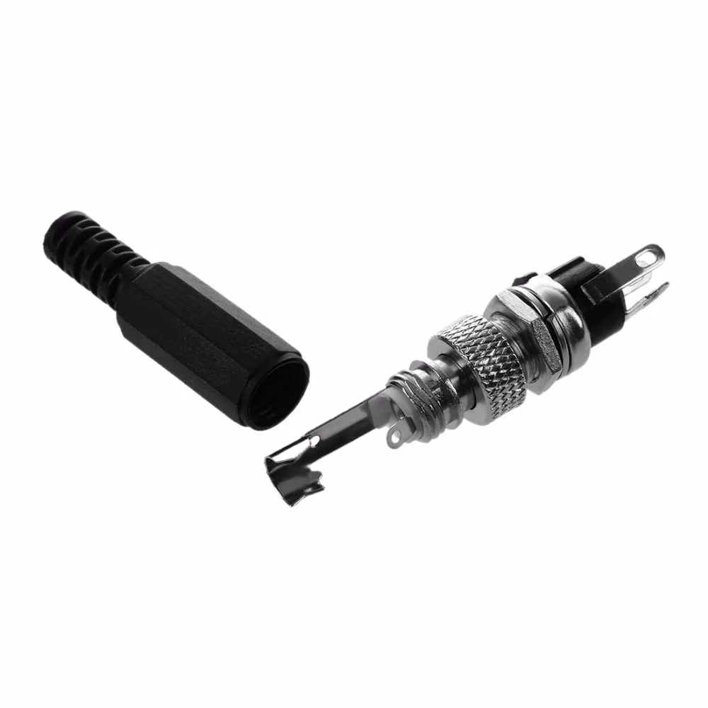 

Promotion! Lockable Male 5.5mmx2.1mm DC Power Socket Female Panel Connector
