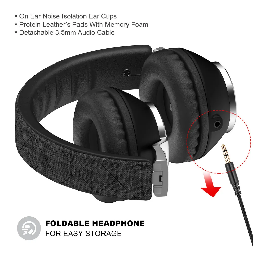 Original Picun CX 05 Проводные наушники с микрофоном 3 5 мм Jack Складная съемная гарнитура