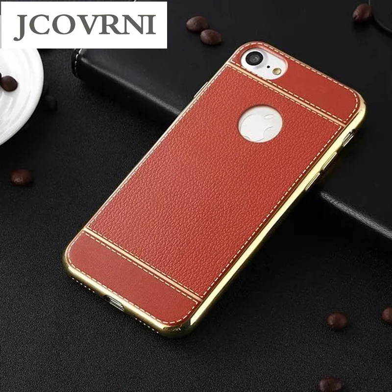 

JCOVRNI For Samsung S6 S7 S8 Luxury Plating Frame Design Soft TPU Phone Case Back Case For Galaxy s7 s8 plus C5 C7 C9 Pro Case