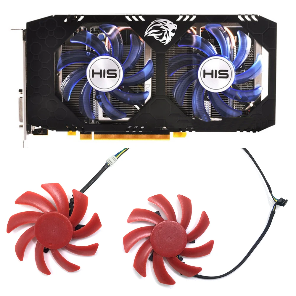 Новый 83 мм Φ 4PIN RX470 FDC10U12S9-C для HIS RX 470 Turbo 4GB OC RX474 RX570 RX574 RX580 PC Охлаждающие вентиляторы