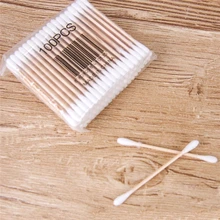 1/5packs Women Beauty Makeup Cotton Swab Double Head Cotton Buds MakeUp Wood Sticks Nose Ears Cleaning Cosmetics Health Care J11