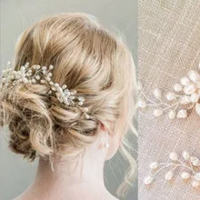 Изысканные свадебные жемчужные головные уборы ручной работы с кристаллами 3