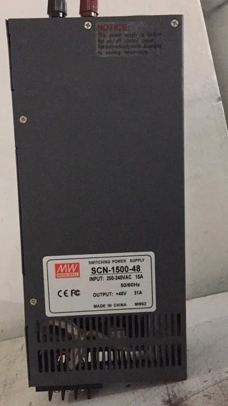 

High-power switching power supply 1500W 48V 32A SCN-1500-48V single output