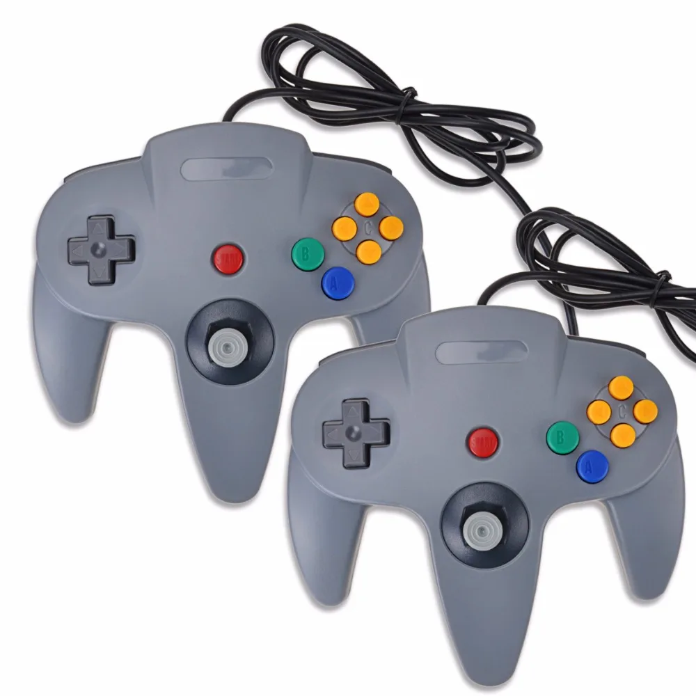 Iseebiz 2 PCS/Set Black USB Wired Gamepad For Joystick Nintend N64 Controller for Mac for PC Games Gamepads For Gamecube N64 Iseebiz 2 PCS/Set Black USB Wired Gamepad For Joystick Nintend N64 Controller for Mac for PC Games Gamepads For Gamecube N64