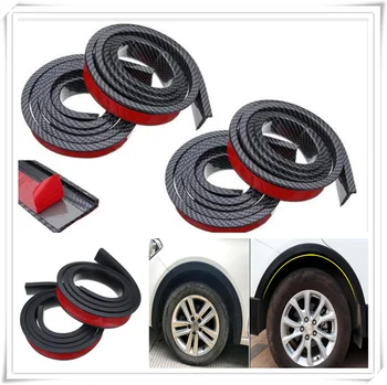 

4PCS black Car Fender Wheel Eyebrow Arch Lip for Volkswagen vw Tuhuan 1.4T Touareg2 New Beetle Passat B6 Beetle CC Magotan