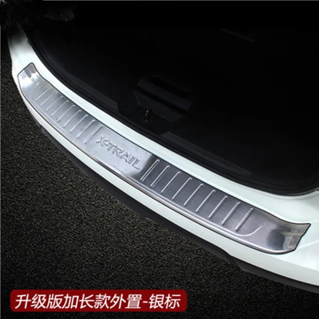 Rogue нержавеющая сталь Задний бампер протектор Подоконник багажник защита Накладка для Nissan X-Trail X Trail T32- автомобильные аксессуары - Цвет: 11