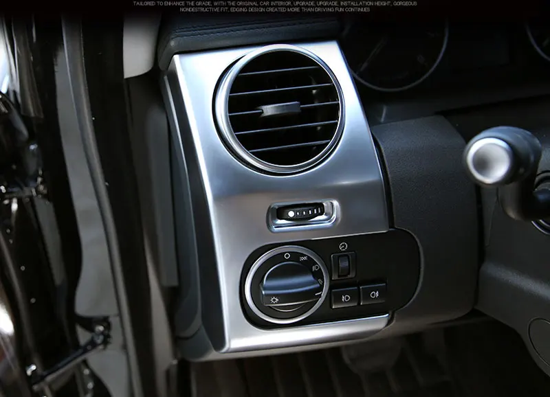 NEW Matte Chrome Center Side Air Outlet Vent Cover Trim Sticker For Land Rover Discovery 4