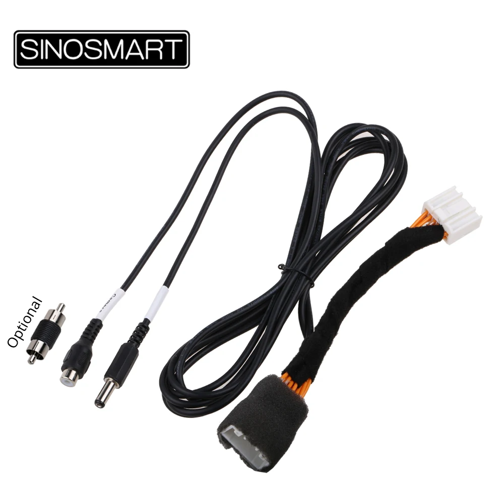 

SINOSMART C12 Connection Cable for Mazda 3 Sedan Axela Reversing Camera to OEM Monitor without Damaging the Car Wiring