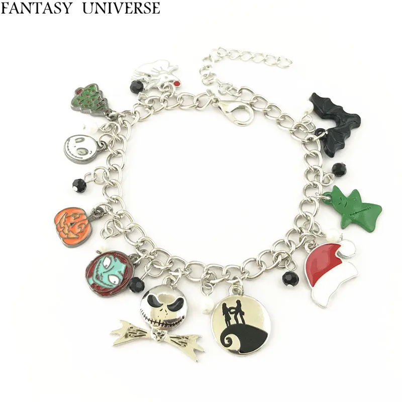 

FANTASY UNIVERSE Free shipping 1pc a lot The Nightmare Before Christmas Charm Bracelet HRMEISA01