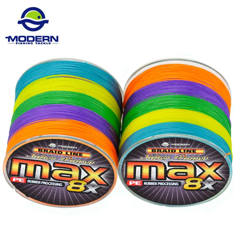 Buy 500M MODERN Braided Fishing Line MAX Series Japan Multicolor 10M 1 Color Mulifilament PE Fishing Rope 8 Strands Braided Wires