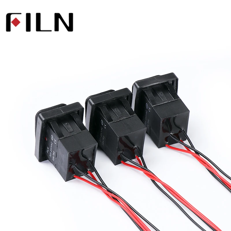 FILN IP68 4 pin с подсветкой неоновая лампа на выключение 30A сверхмощный герметичный