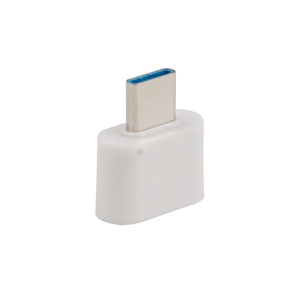 Micro USB 2,0 Женский к type C Мужской конвертер USB-C OTG адаптер USB 3 порта к стандартному usb-порту - Цвет: Белый