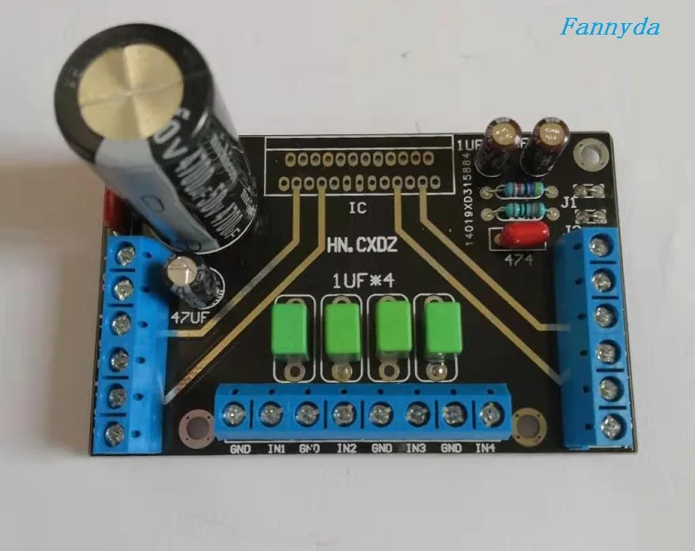 

V6 new version TDA7388 4 channel amplifier board power output 41w * 4 no including TDA7388 transistor