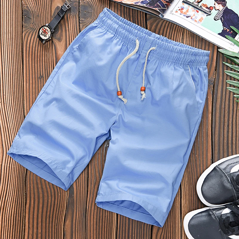 Bingchenxu Брендовые мужские шорты Новые Модные дышащие удобные повседневные мужские пляжные шорты быстросохнущие пляжные шорты для мужчин 743 - Цвет: sky blue