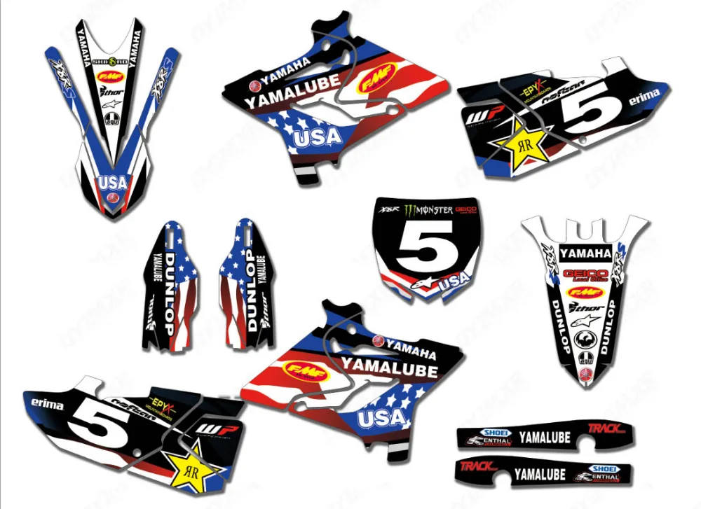 

Motocross Graphics Stickers Decals For Yamaha YZ125 YZ250 YZ 125 250 2015-2018