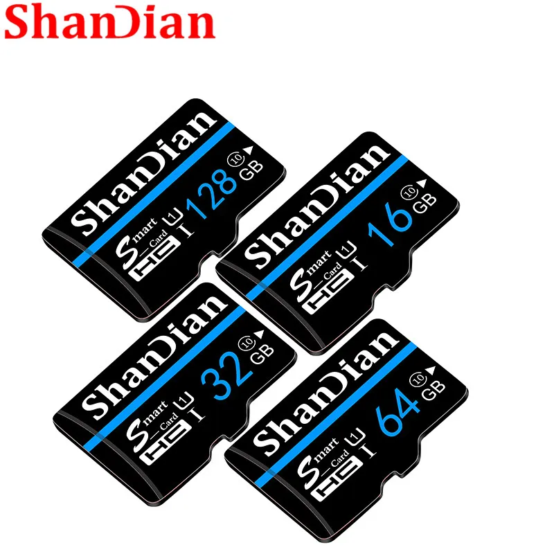ShanDian карта памяти Micro sd карта 32 Гб класс 10 32 Гб 64 ГБ 16 ГБ 8 ГБ флеш-карта памяти TF микро sd флеш-накопитель флэш-память для смартфонов