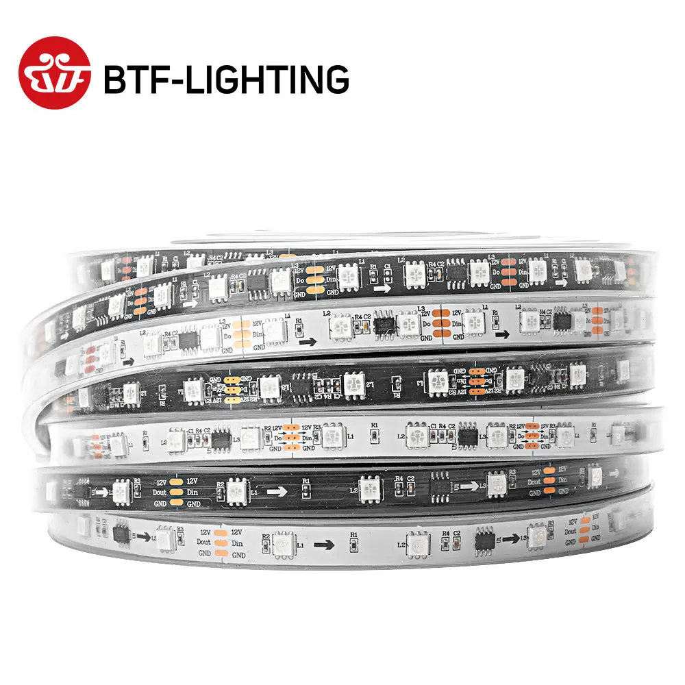 Оптовая продажа WS2811 SMD 5050 цветных (RGB) светодиодных лент: 5 м 12V 30/48/60/96/144