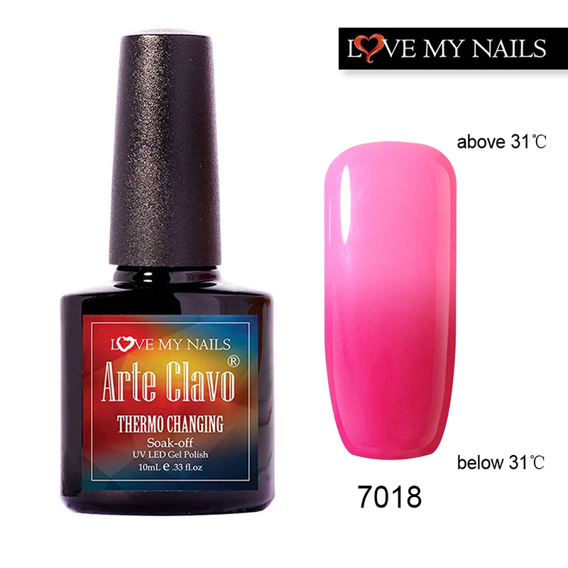 

10ml Fashion Colors Arte Clavo Any 1 Color Beautiful Temperature Change Color UV Gel Polish Nail Art Paint Led Gel Nail Soak Off