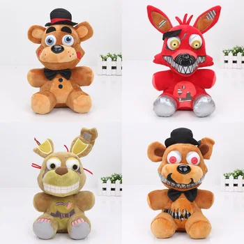 

25cm 10inch FNAF plush Five Nights At Freddy's Nightmare Freddy Bear Mangle Red Foxy the Pirate Fox Bonnie Bunny Plush Doll toy