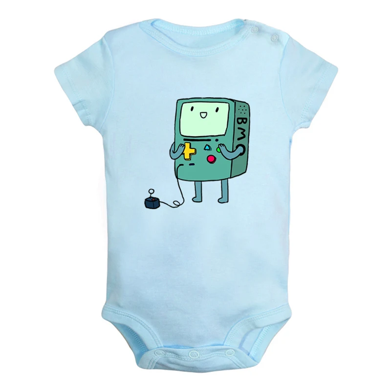Милый Beemo BMO Adventure Time собака Jake дизайн для новорожденных мальчиков и девочек униформа-комбинезон с принтом для младенцев, боди, одежда хлопковые комплекты - Цвет: JaBaby4004BLD