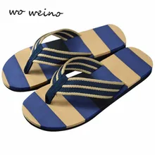 2017 Summer Sandals Men Fashion Stripe Flip Flops Shoes Sandals Male Slipper Flip-flops indoor & outdoor Free Shipping