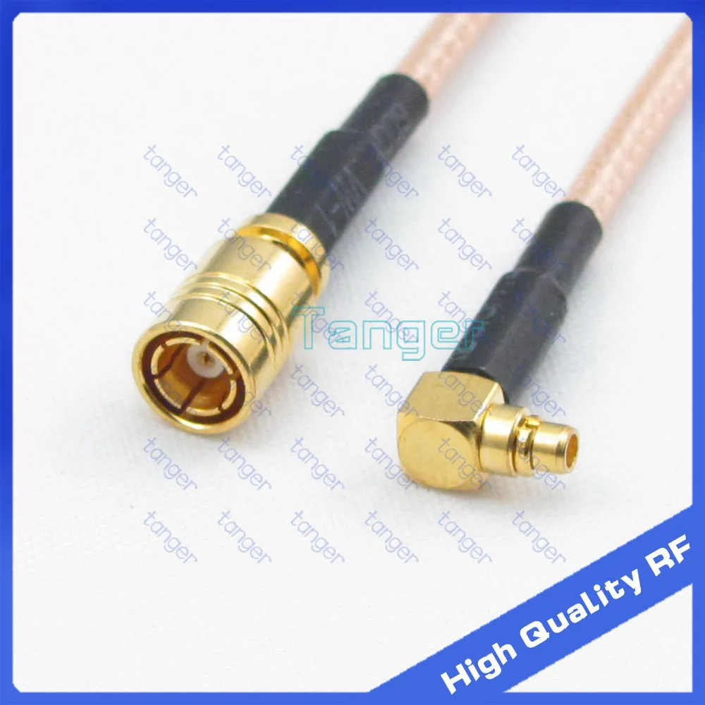 

HOT Selling SMB female jack to MMCX male plug right angle with 20cm 8in RF RG316 RF Coaxial Pigtail Low Loss cable High Quality