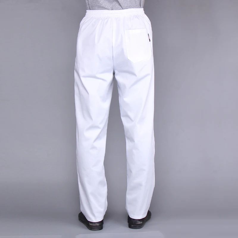 Белые брюки для ресторана отеля, пекарни, питание, эластичные брюки, Зебра, штаны, высокое качество, униформа шеф-повара, кухонная плита, рабочая одежда