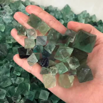 

DHX SW 50G ROUGH FLUORITE octahedral Tumbled Gemstone Natural Fluorite Octahedral Cube Small Natural Stones Fluorite Quartz