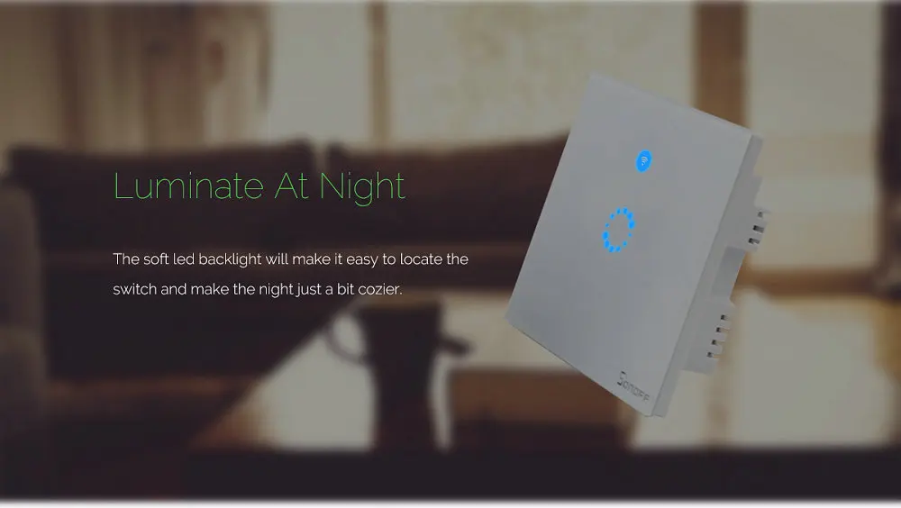 Sonoff T1 умный переключатель EU/UK WiFi RF/APP/Touch управление настенный светильник переключатель 1/2/3 банды настенный сенсорный светильник переключатель умный дом
