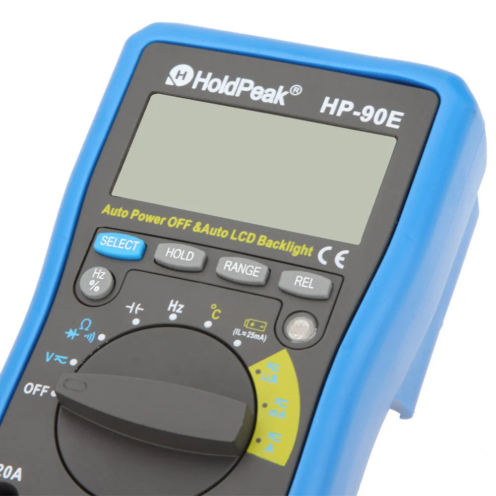 Holdpeak hp-90e Авто Диапазон Цифровой ЖК-дисплей мультиметр Температура метр Батарея Multitester multimetr medidor dijital multimetre