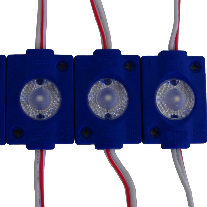 

500pcs/lot 1.5W smd 3030 1 led module light box led modules with lens 180 degree injection waterproof High brightness lighting
