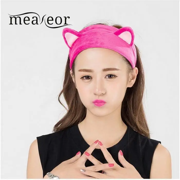 

Meaneor Cute Cat Ears Hairband Gift Cat Headdress Makeup Tools Headbands Party Vacation Daily Life Women Hair Accessories