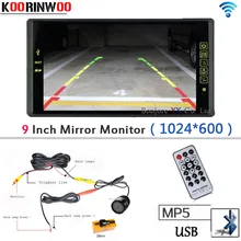 Wireless 9″ Car Monitor Auto 1024*600 Bluetooth MP5 FM Media USB/SD SLOT Video Car Parking System Car Rear view camera Reverse