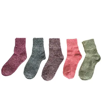 

1pair Spring autumn winter Warm Women Solid Color Short Sock suit wild Rabbit Wool ladies Cute socks