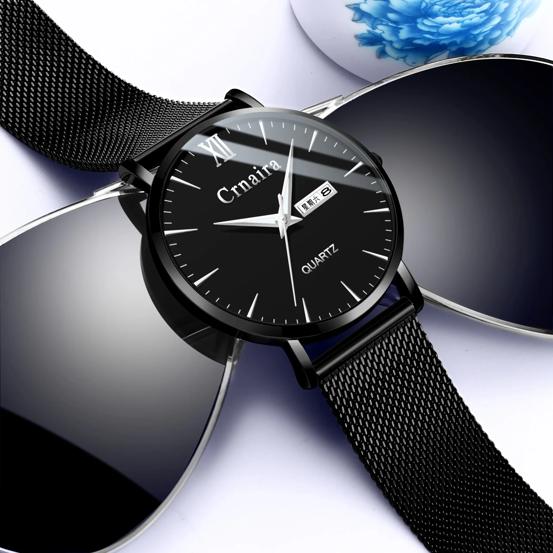 

High-End luxury men's watch new watch men's quartz watch fashion date table