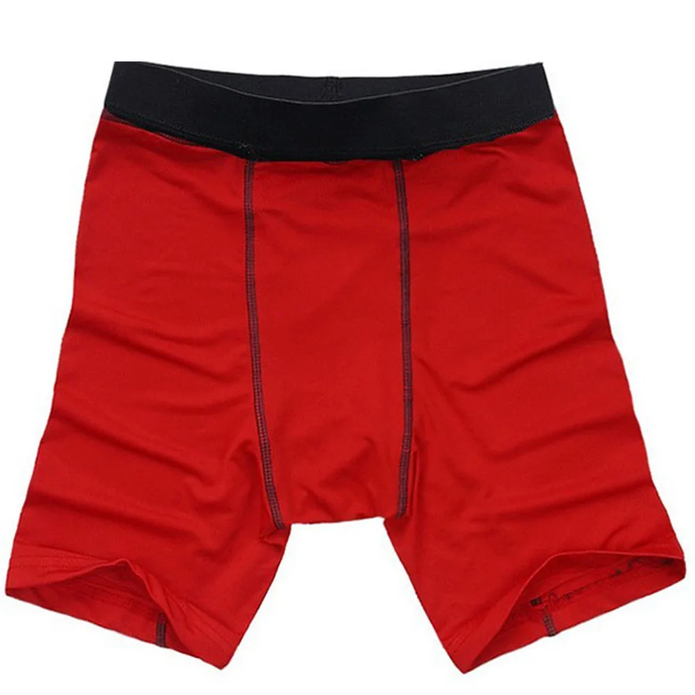 4 цвета, мужские Компрессионные спортивные шорты, спортивные тренировочные облегающие шорты для занятий спортом - Цвет: Красный