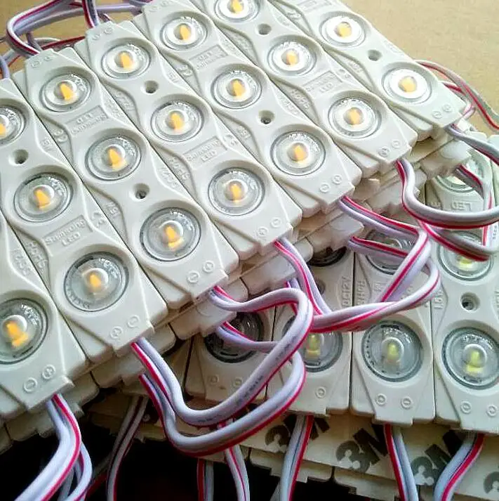 

Samsung chip 40pcs/lot Constant current 5730 injection LED Module with lens,85mm DC12V 1.5W advertising light,3 years warranty